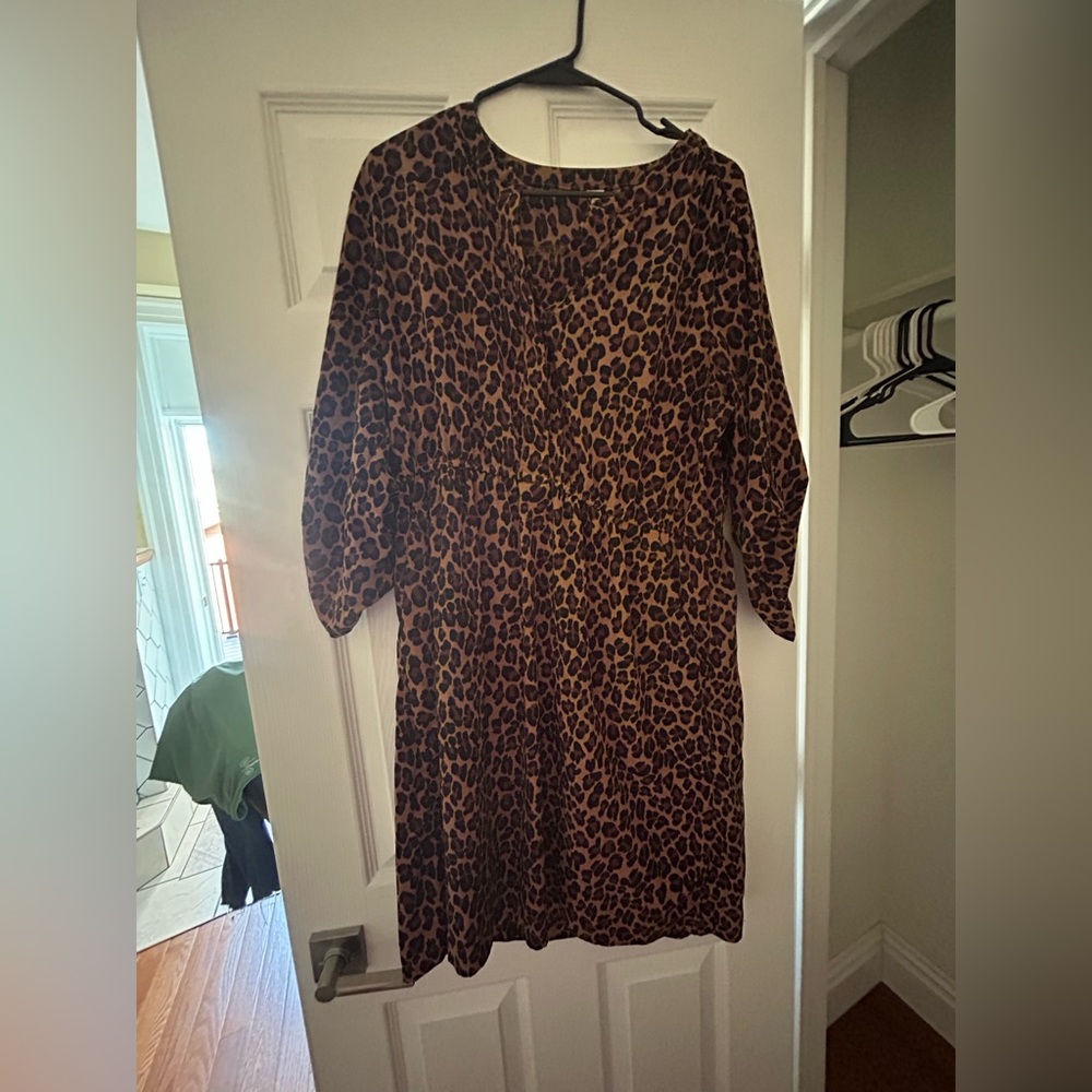 Leopard / cheetah Print Women’s Dress - Brown Old Navy
